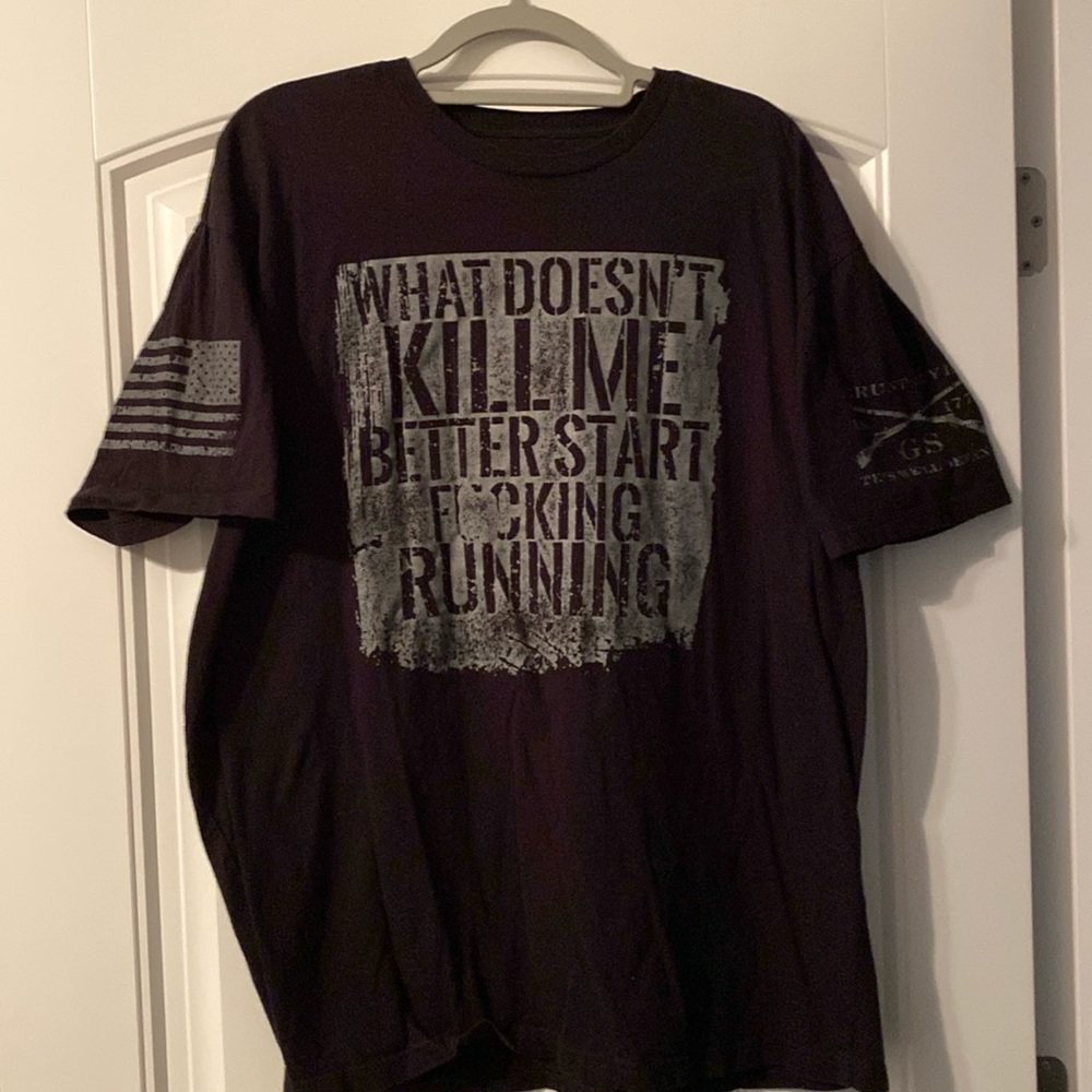 Black and Grey Grunt Style T-shirt.